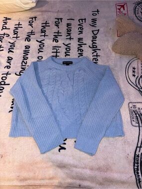 Light blue knit sweater